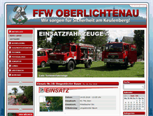 Tablet Screenshot of ffw-oberlichtenau.de